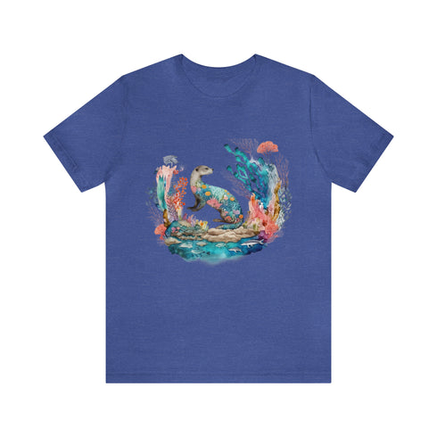 Oceanic Dreams - Short Sleeve Tee Heather True Royal